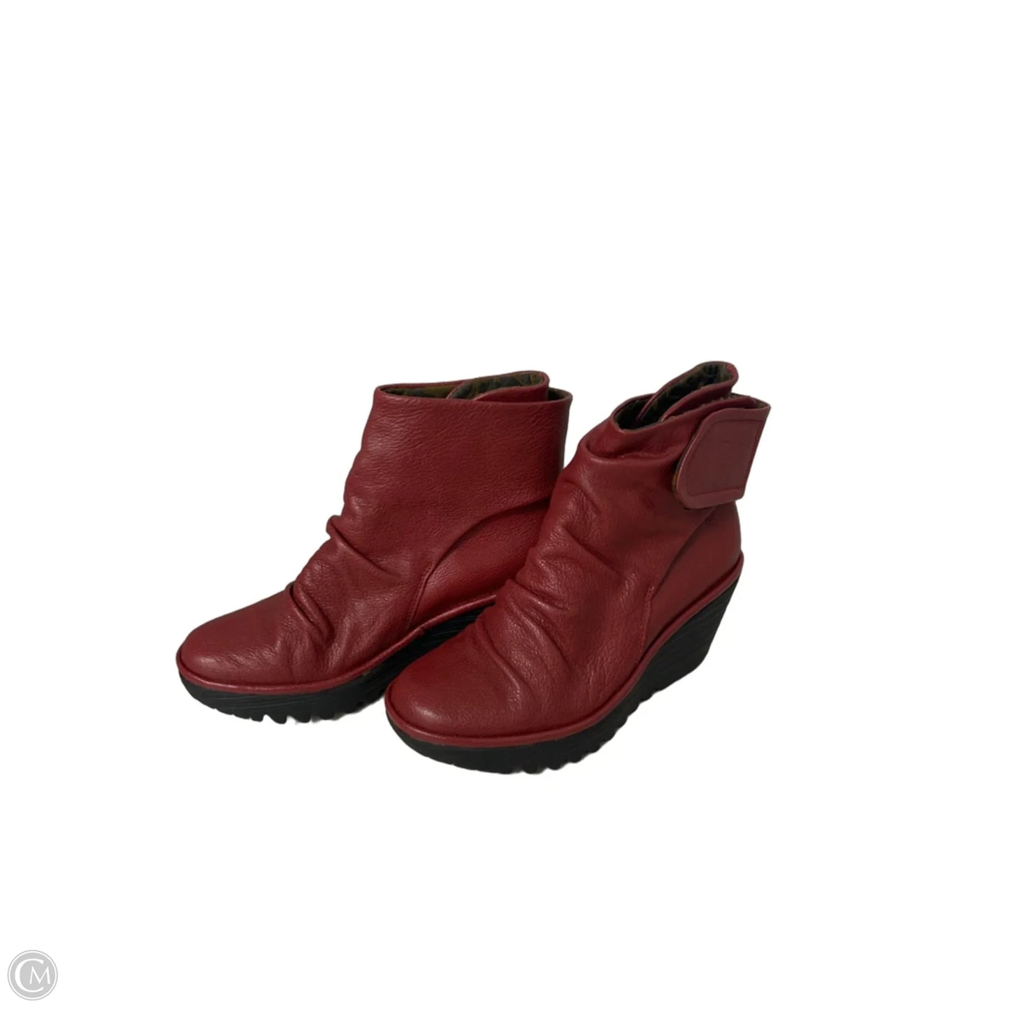 Boots Ankle Heels By Fly London In Red, Size: 5.5