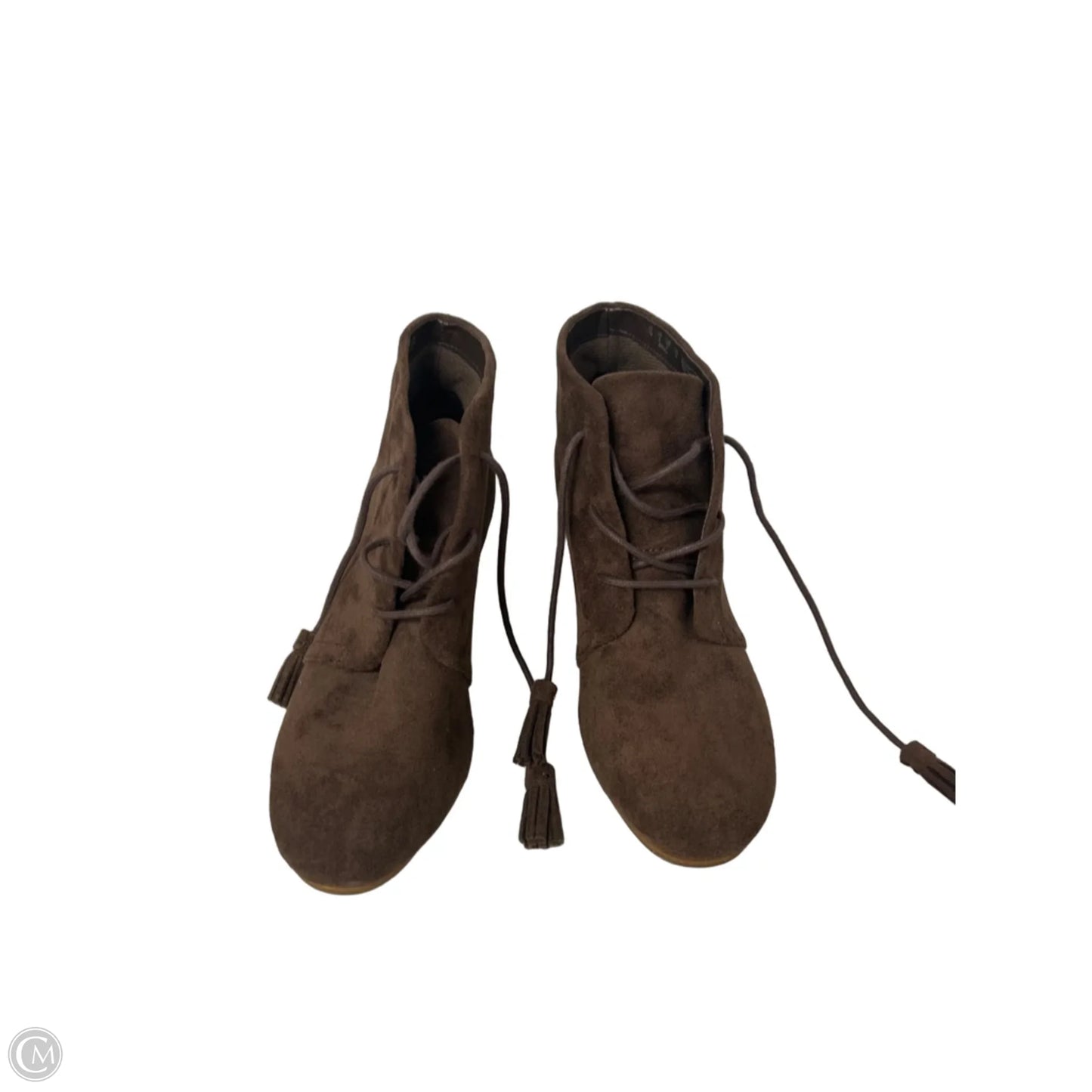 Boots Ankle Heels By Dr Scholls In Brown, Size: 7