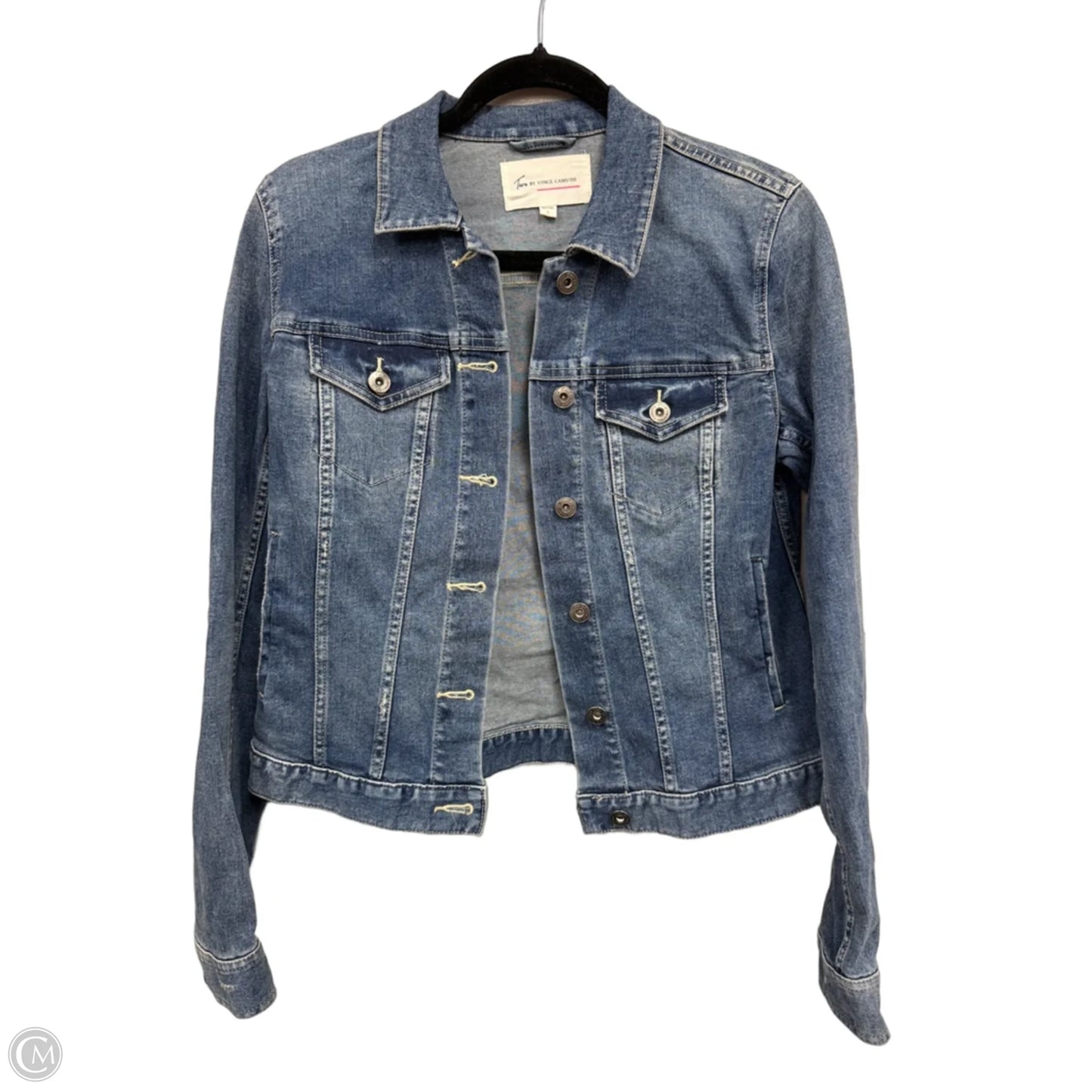 Jacket Denim By Vince Camuto In Blue Denim, Size: S