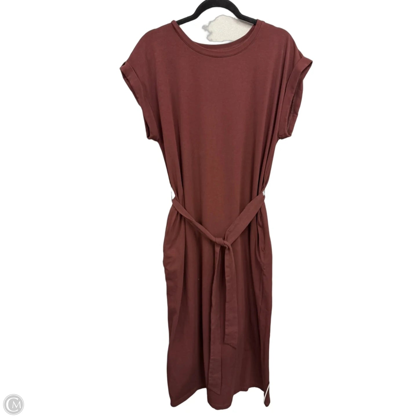 Dress Casual Midi By Nordstrom In Brown, Size: L