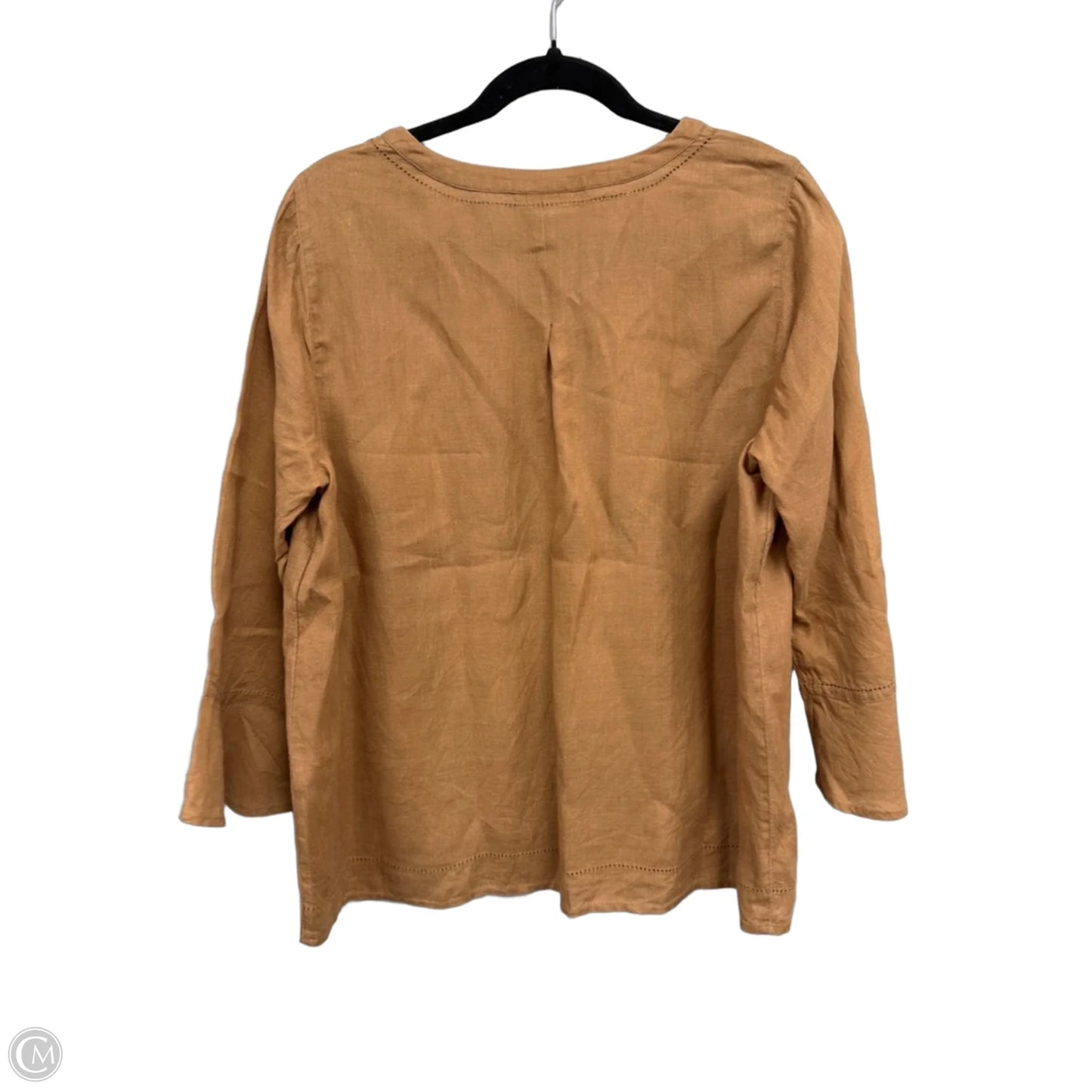 Top 3/4 Sleeve By J. Jill In Brown, Size: M