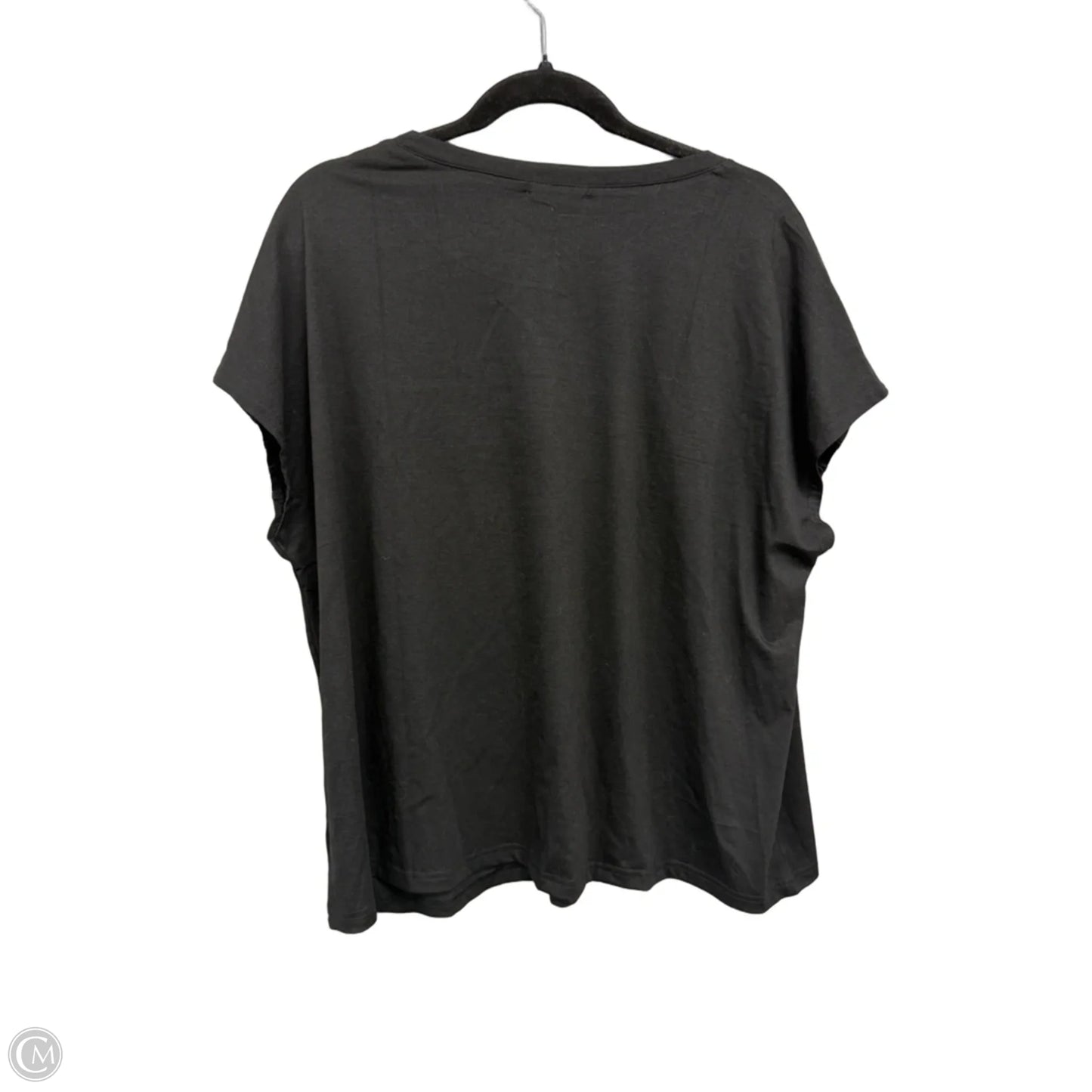 Top Short Sleeve By Wiholl In Black, Size: 2x