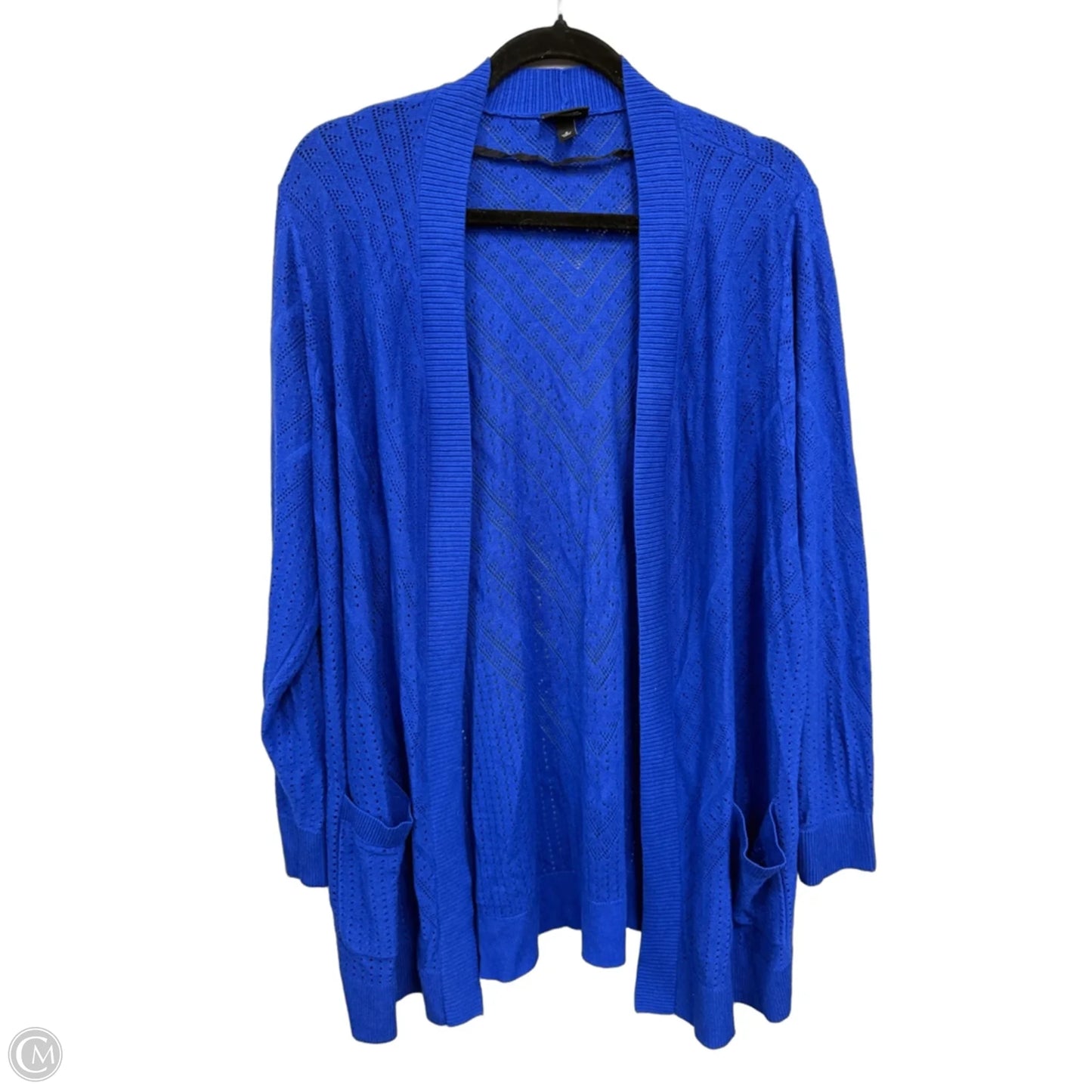 Sweater Cardigan By Torrid In Blue, Size: Xl