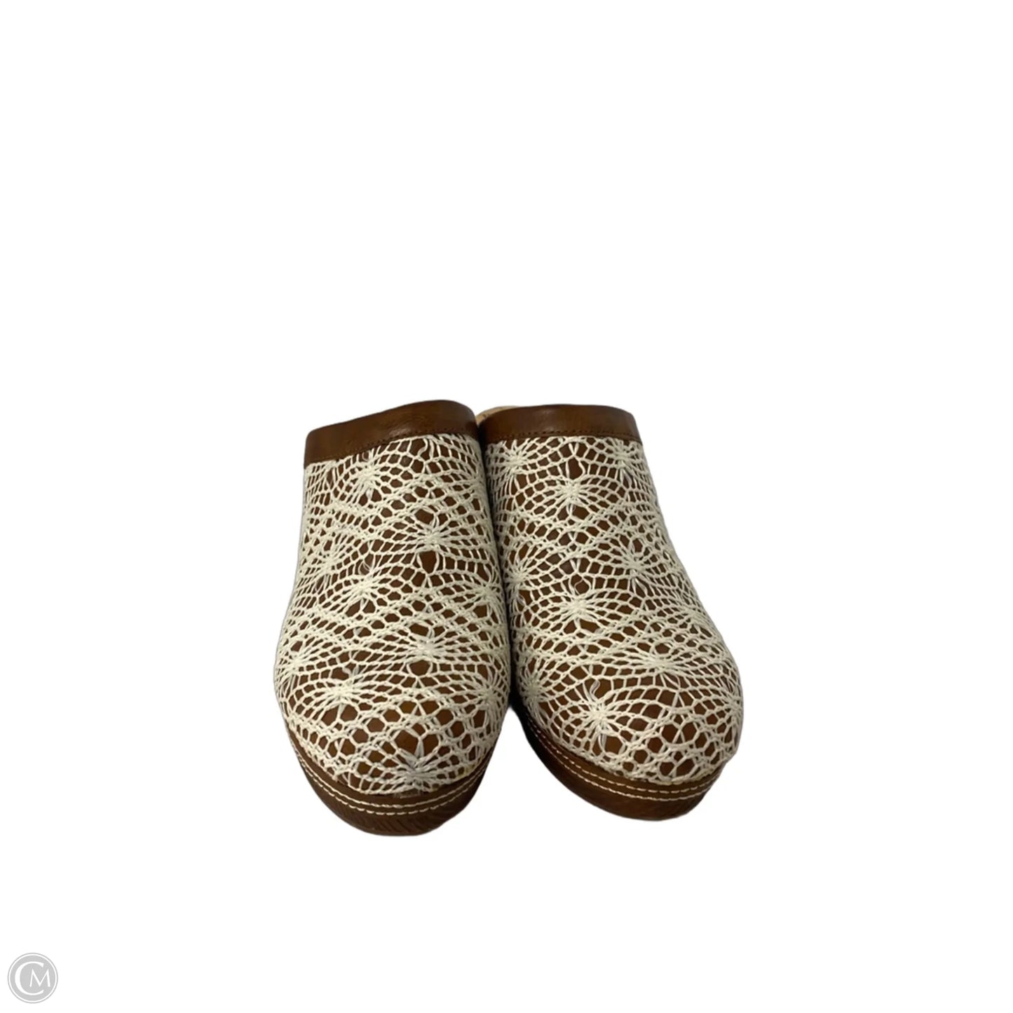Shoes Heels Block By Korks In Brown & Cream, Size: 9
