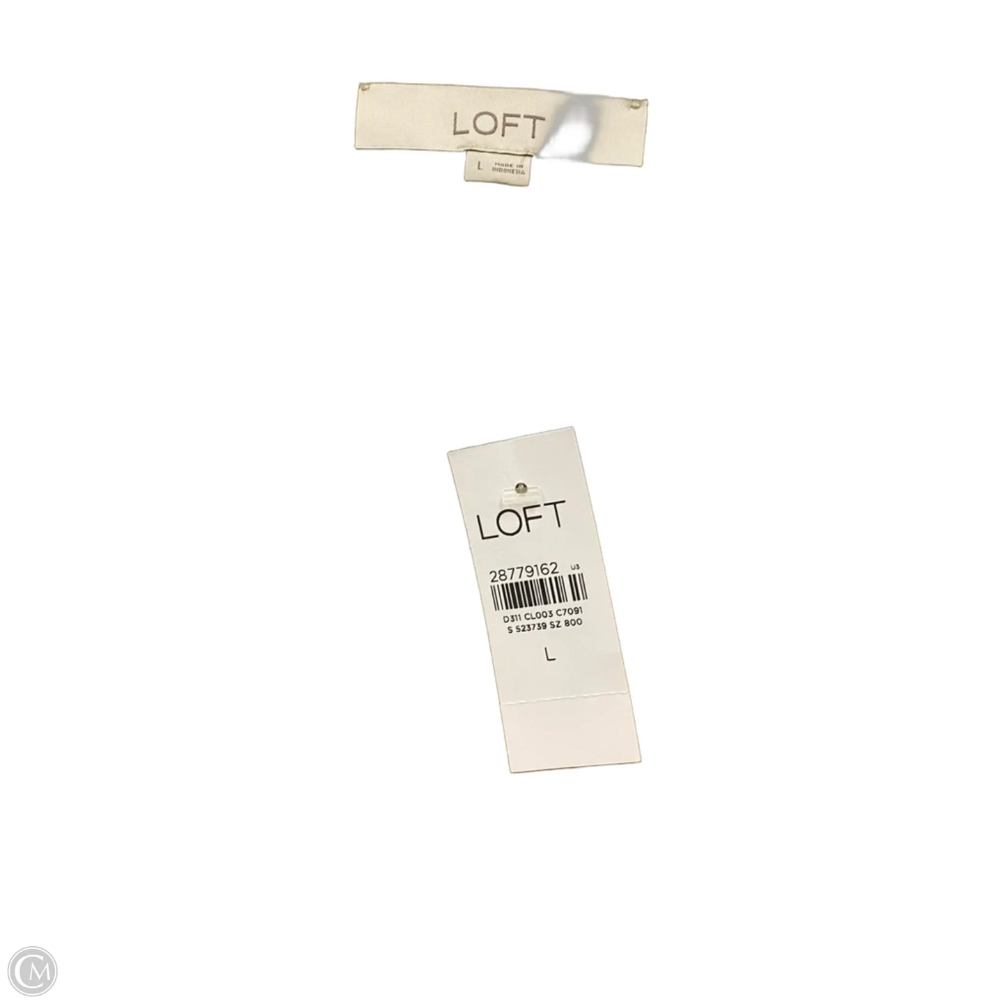 Blouse Long Sleeve By Loft In Yellow, Size: L
