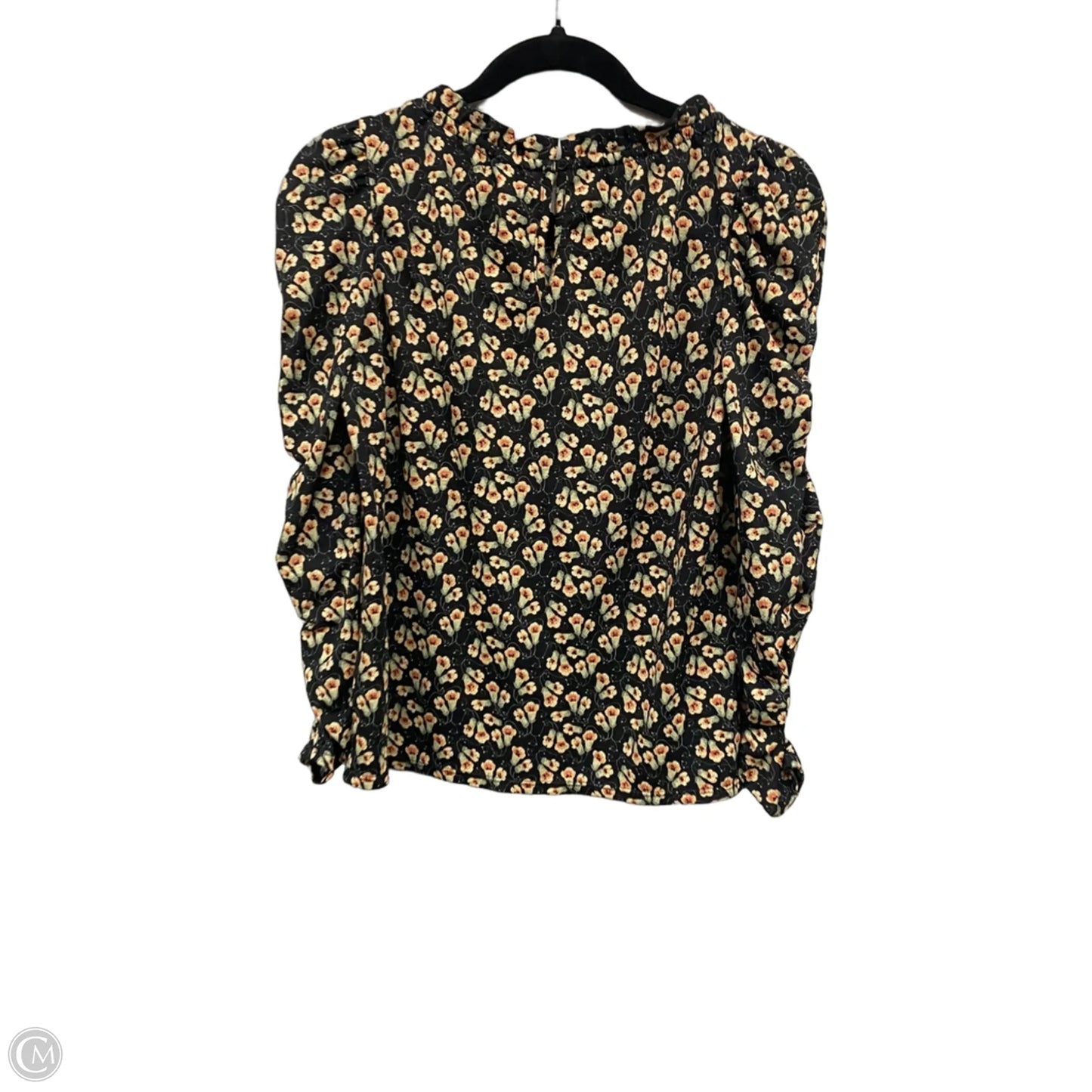 Blouse Long Sleeve By Max Studio In Black & Cream, Size: Xs
