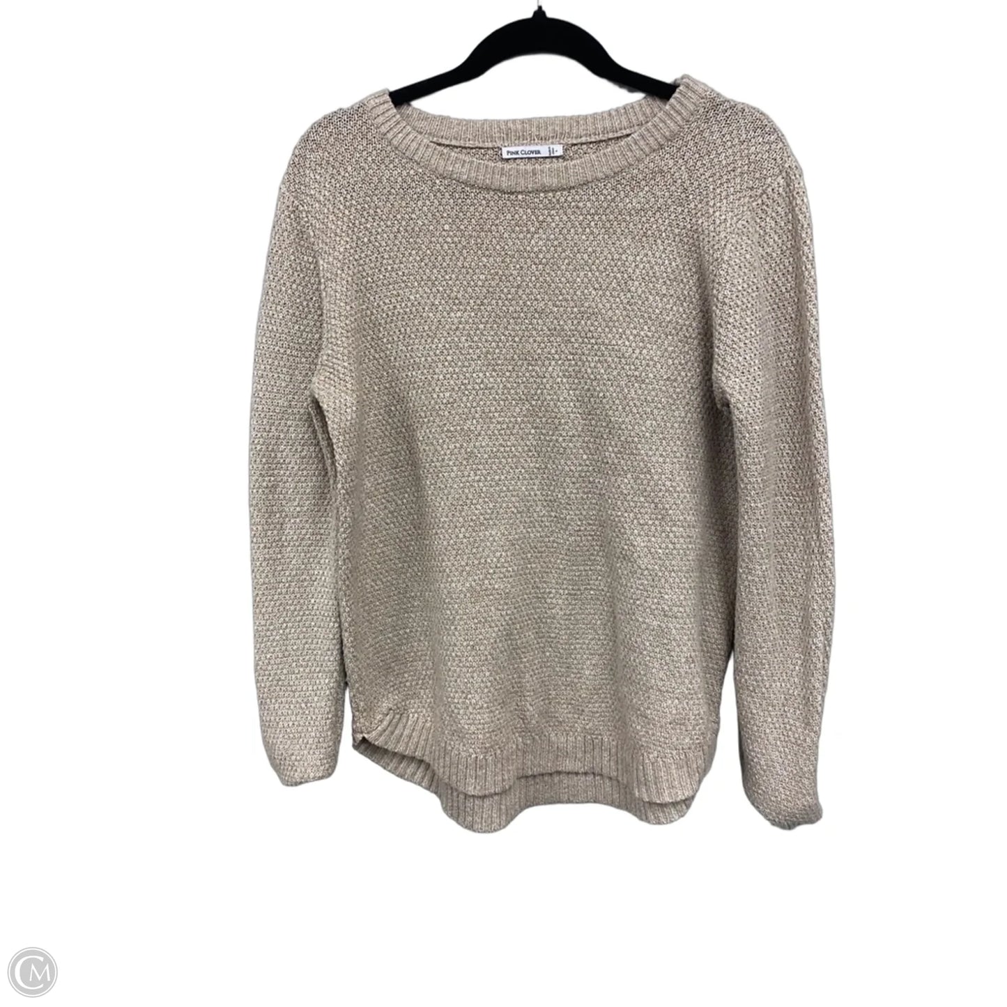 Sweater By Pink Clover In Tan, Size: L