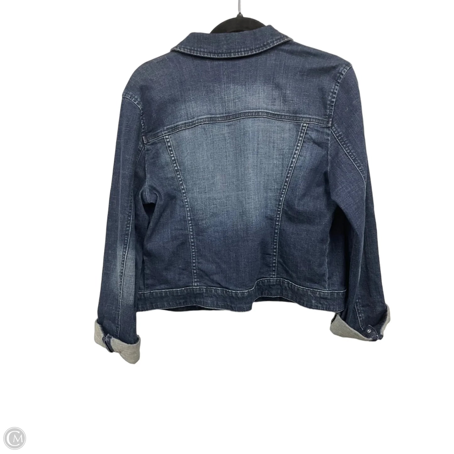 Jacket Denim By Elle In Blue Denim, Size: L