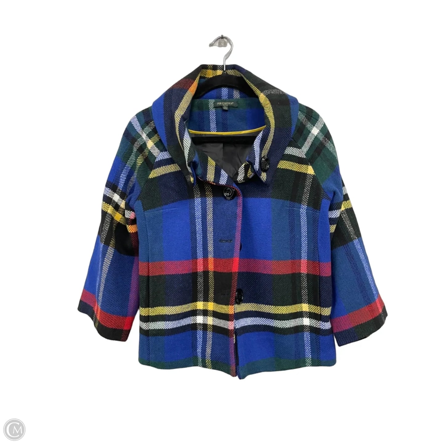Coat Other By For Cynthia In Blue & Yellow, Size: Mp