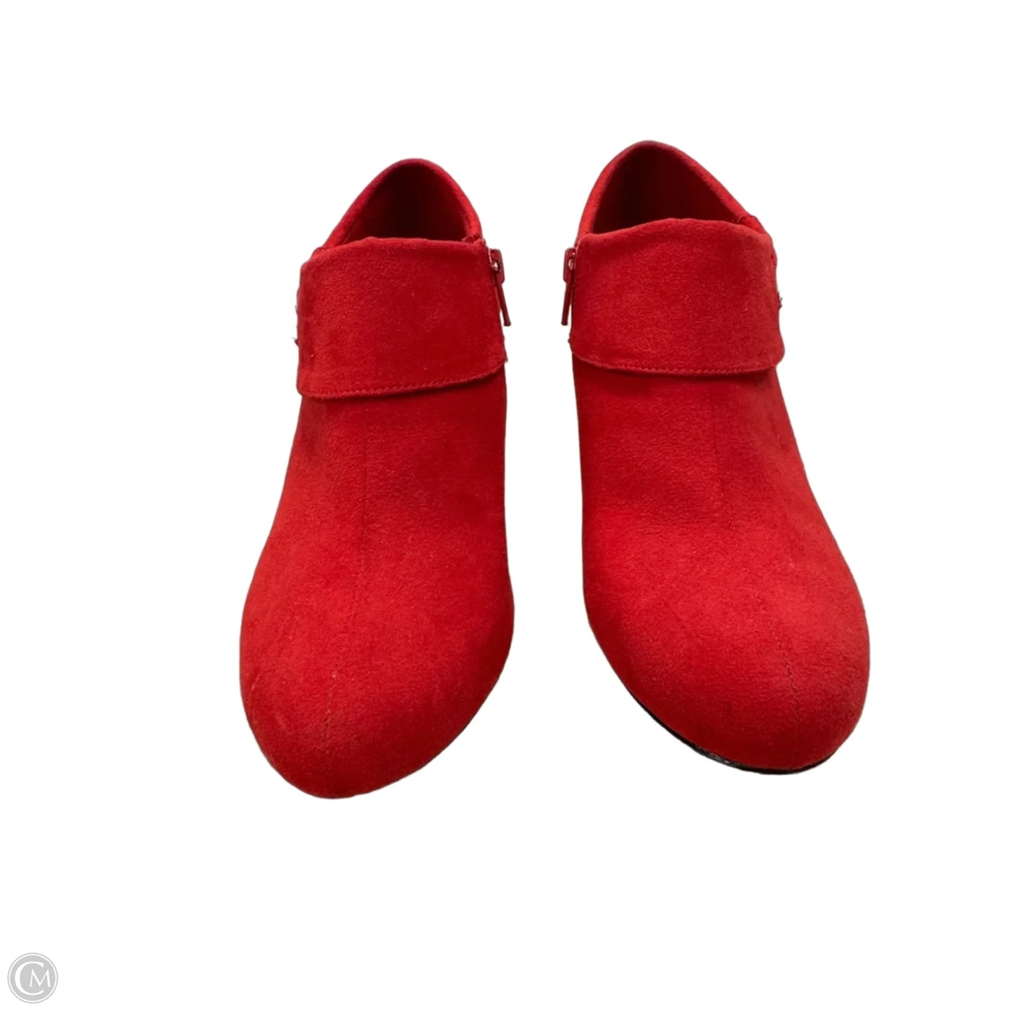 Shoes Heels Kitten By Clothes Mentor In Black & Red, Size: 8