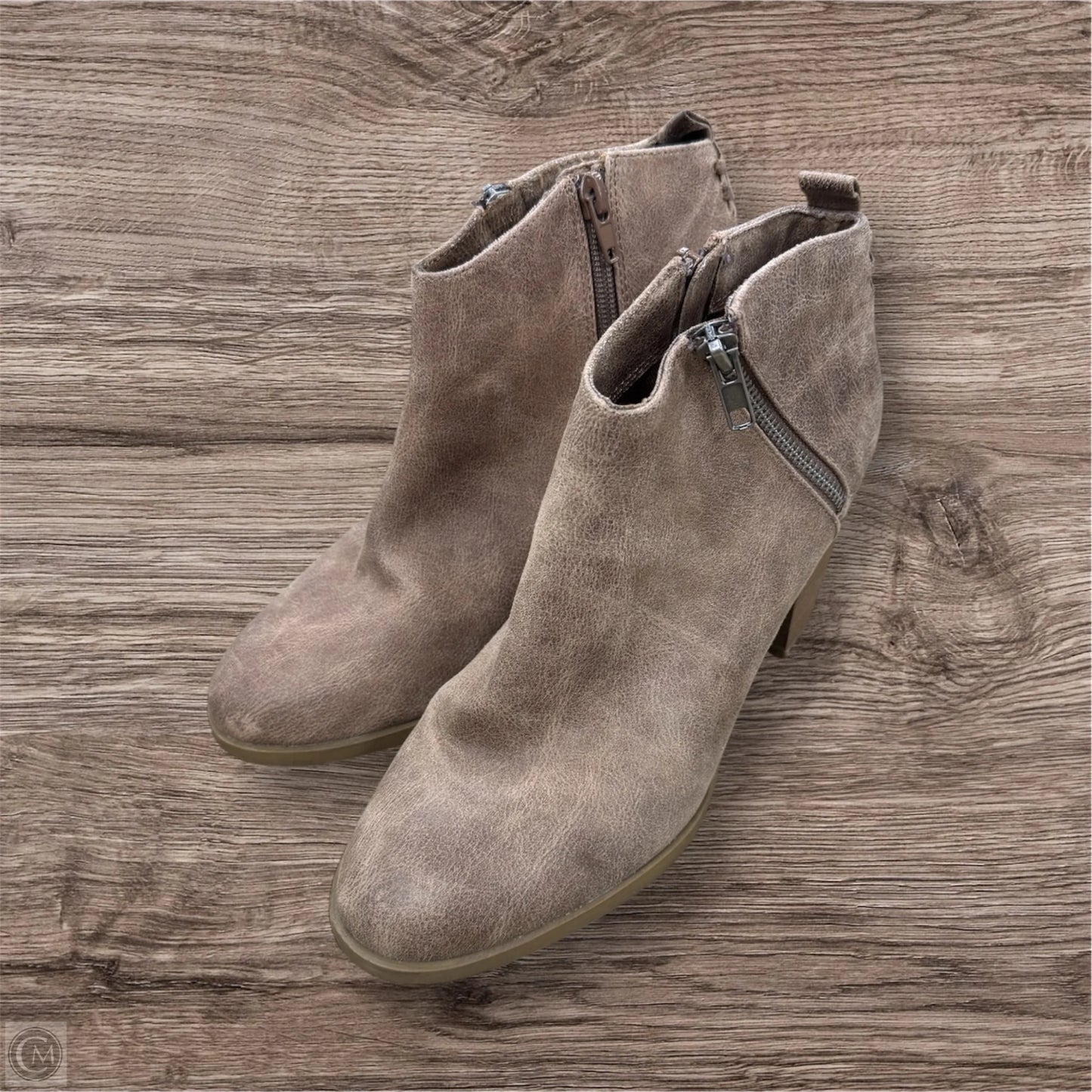 Boots Ankle Heels By Report In Brown, Size: 8