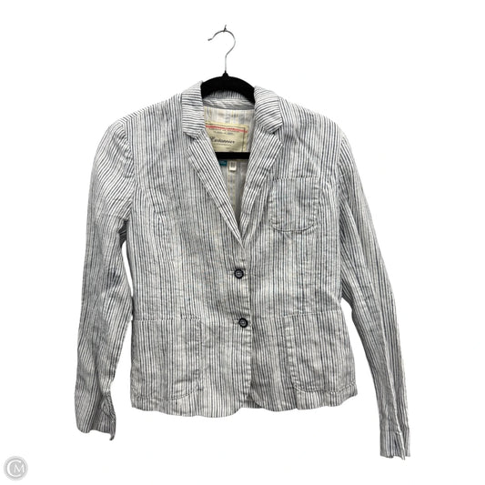 Blazer By Anthropologie In Striped Pattern, Size: 6