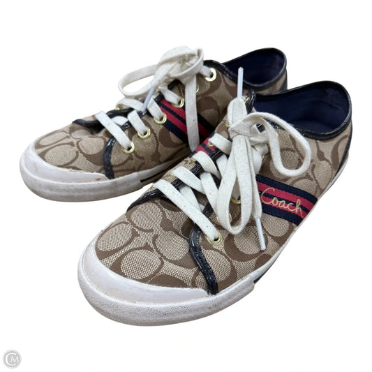 Shoes Designer By Coach In Brown, Size: 8
