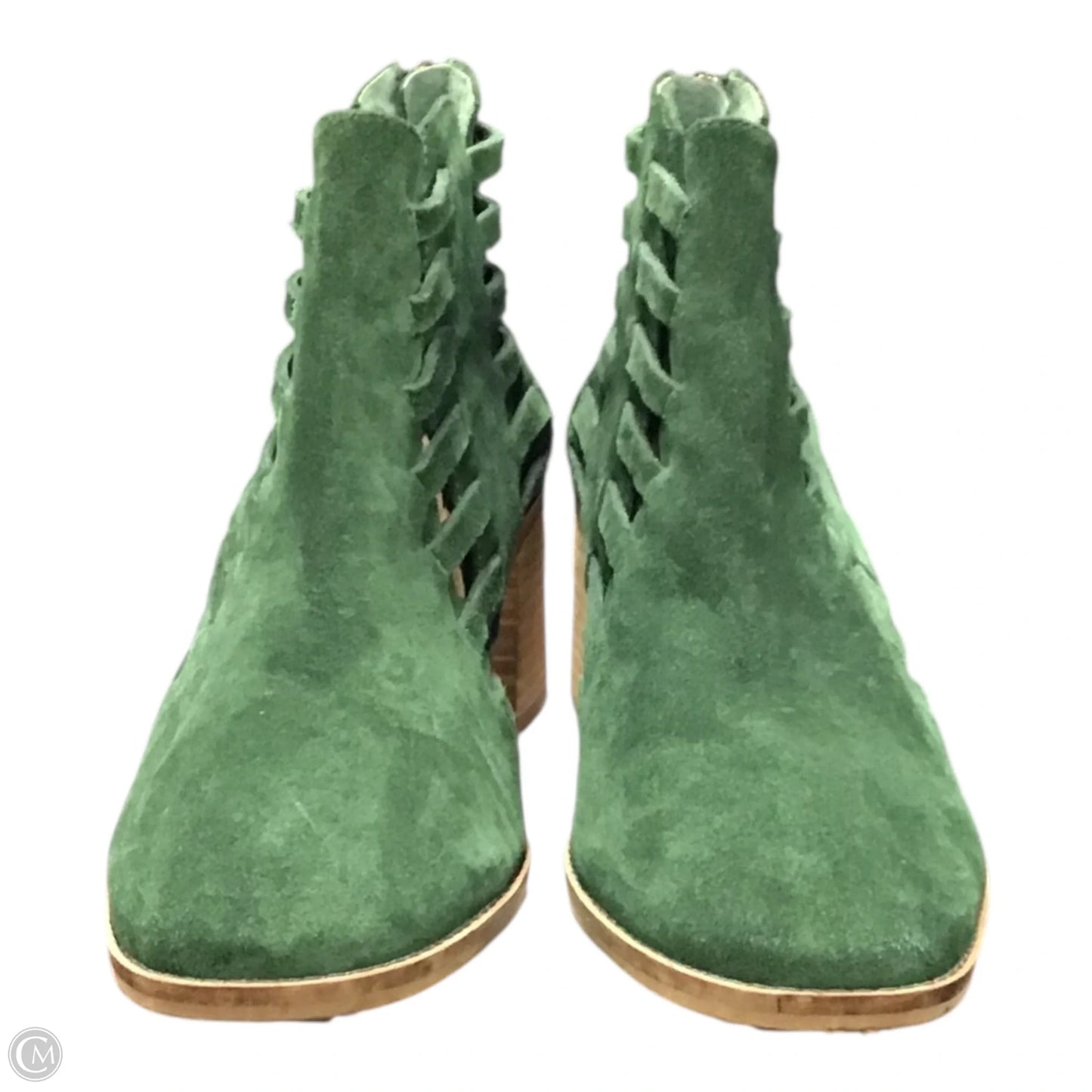 Boots Ankle Heels By Kelsi Dagger In Green, Size: 8.5