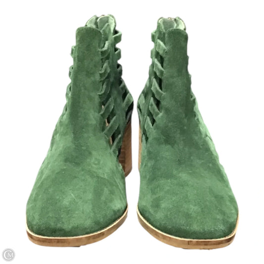 Boots Ankle Heels By Kelsi Dagger In Green, Size: 8.5