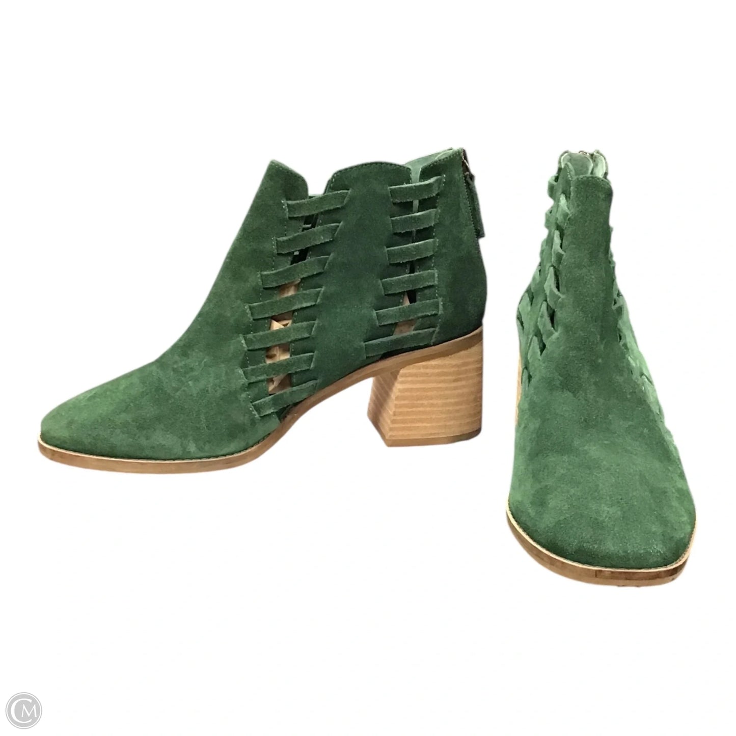 Boots Ankle Heels By Kelsi Dagger In Green, Size: 8.5