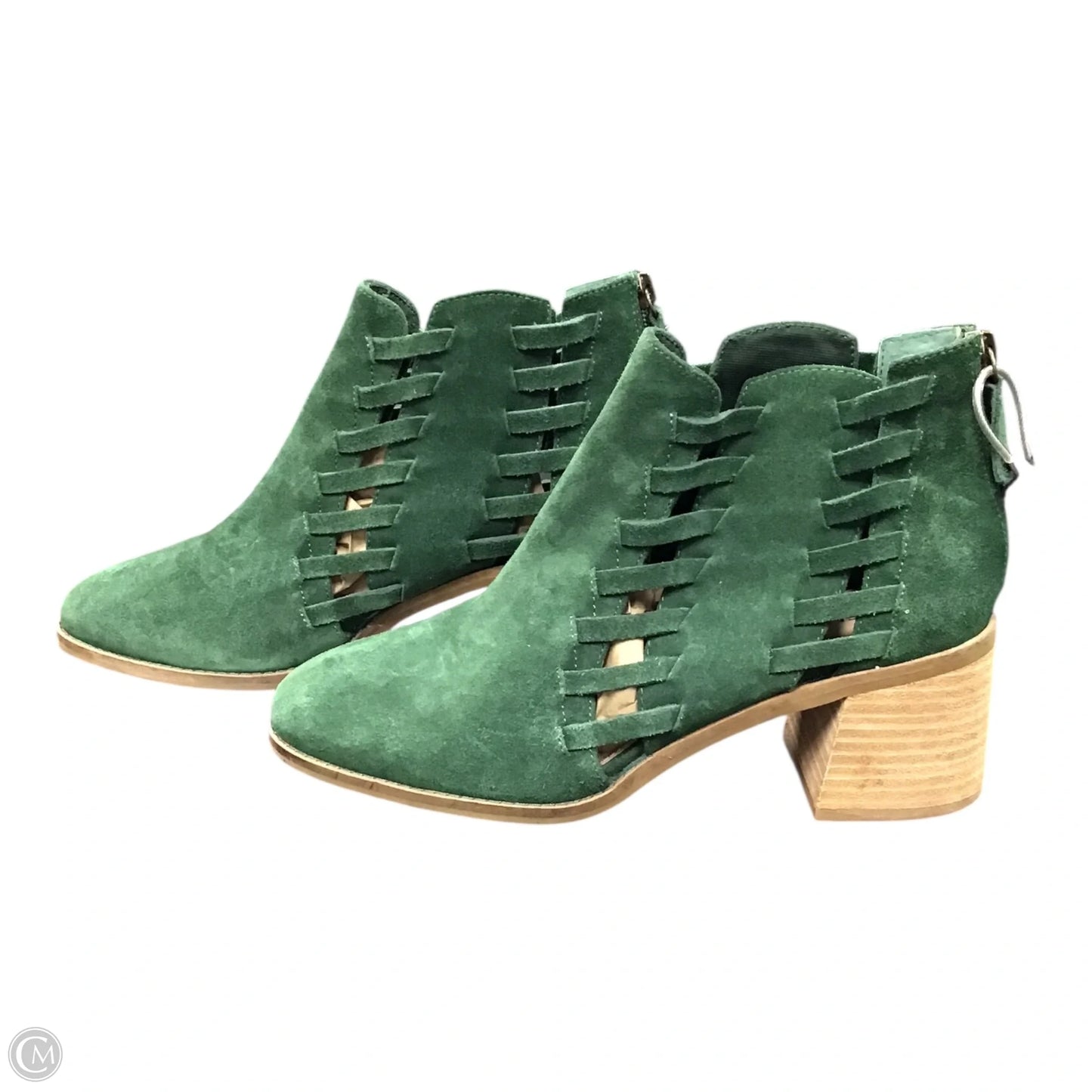 Boots Ankle Heels By Kelsi Dagger In Green, Size: 8.5