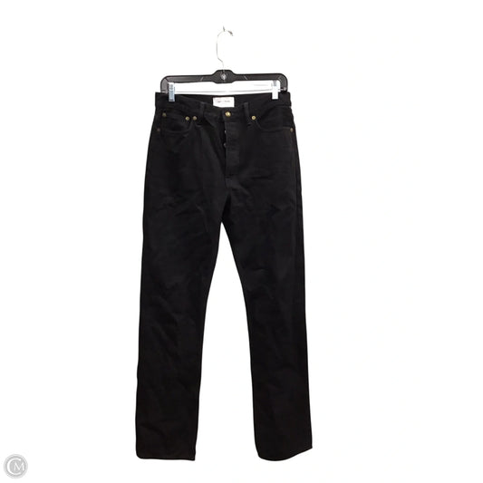 Jeans Straight By Madewell In Black, Size: 26