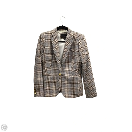 Blazer By J. Crew In Plaid Pattern, Size: 4