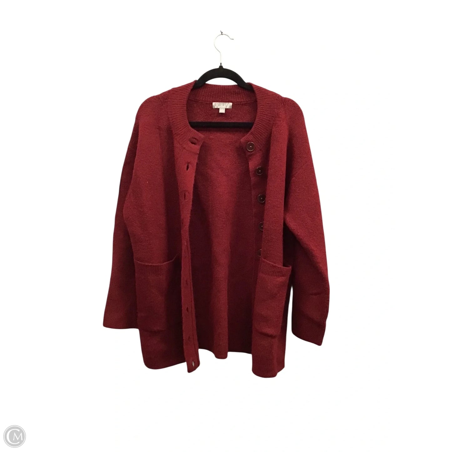 Sweater Cardigan By J. Crew In Red, Size: Xs