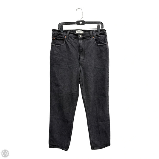 Jeans Straight By Abercrombie And Fitch In Black, Size: 14
