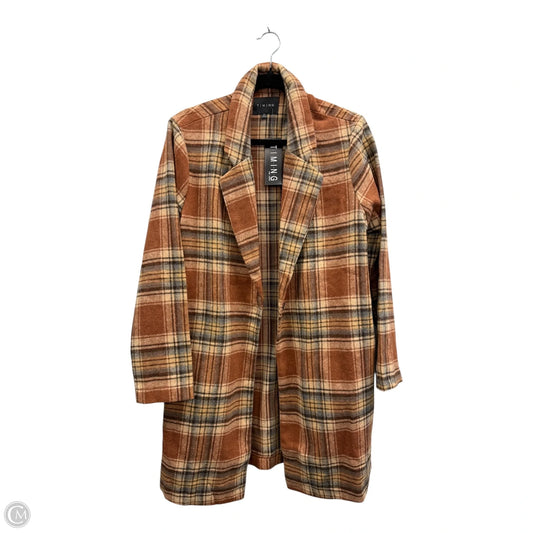 Jacket Other By Timing In Plaid Pattern, Size: M