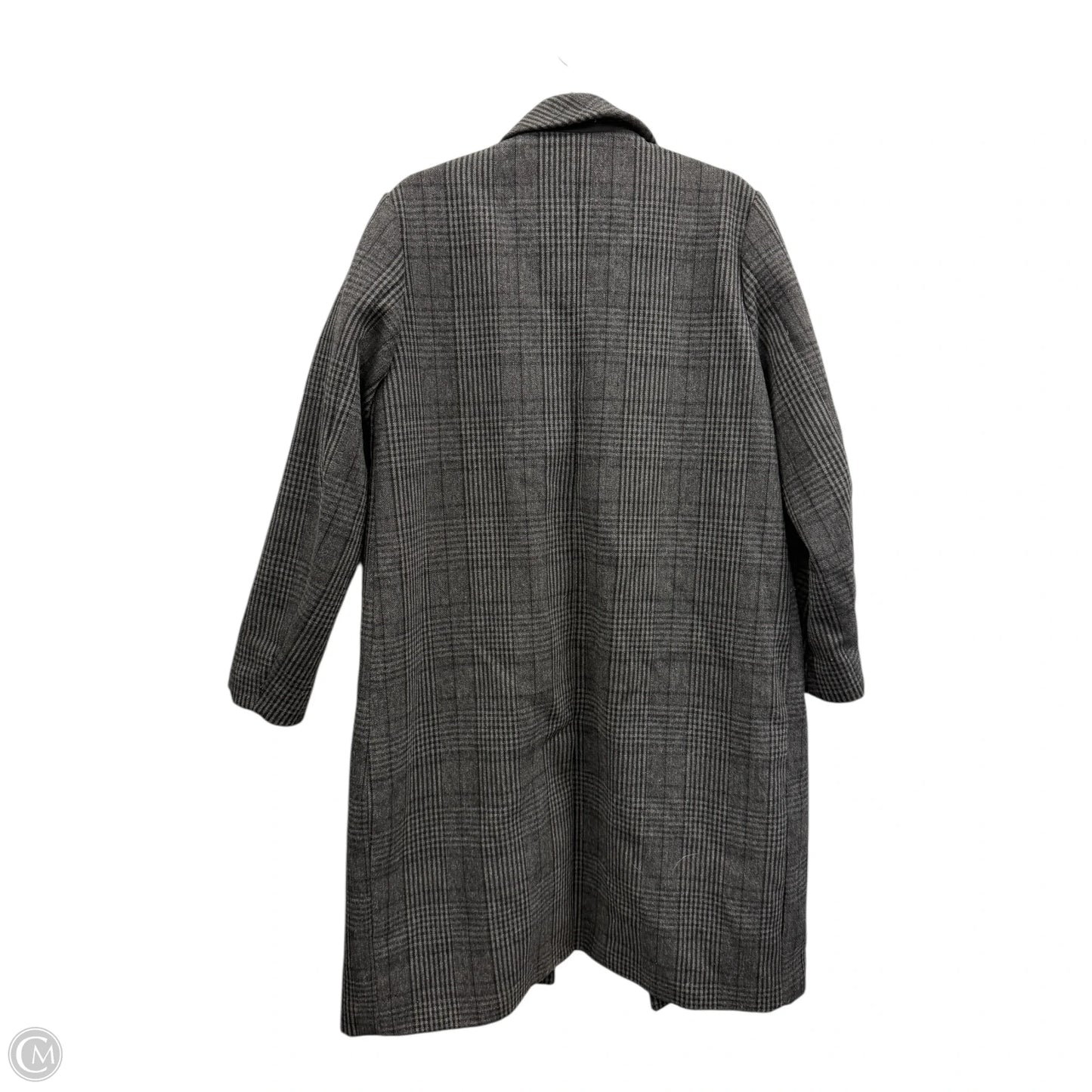 Coat Peacoat By Abercrombie And Fitch In Plaid Pattern, Size: Xl