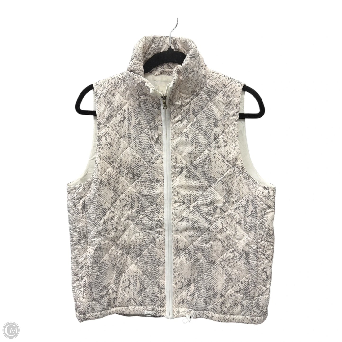 Vest Puffer & Quilted By Lou And Grey In Snakeskin Print, Size: S