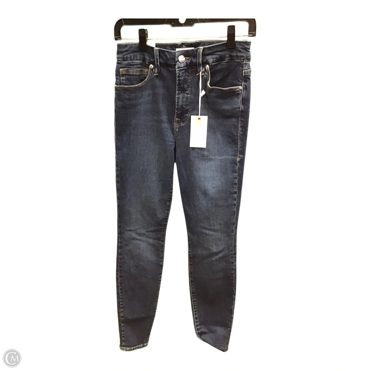 Jeans Skinny By Good American In Blue, Size: 4