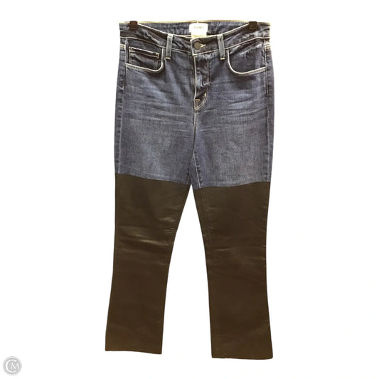 Jeans Flared By L Agence In Black & Blue, Size: 4