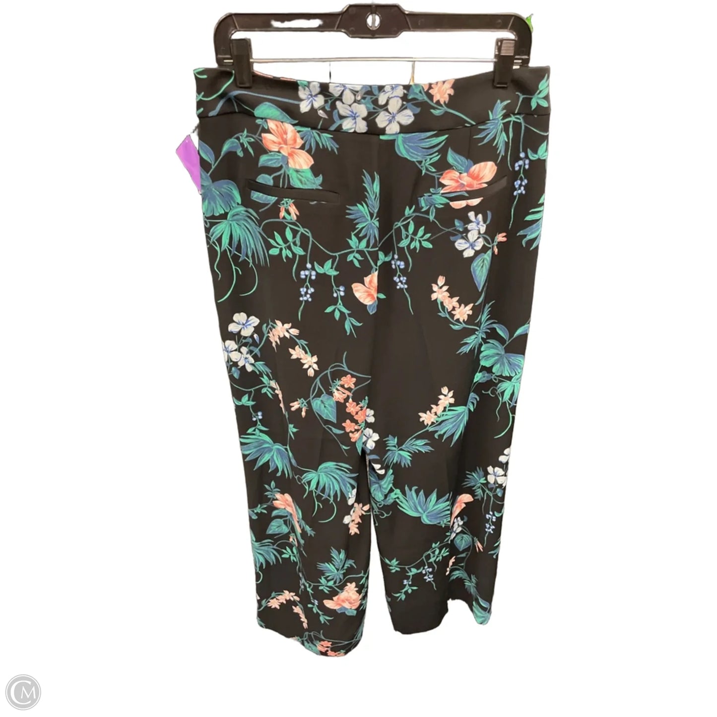 Pants Wide Leg By Banana Republic In Black & Green, Size: 10