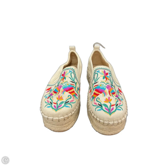 Shoes Heels Platform By Sam Edelman In Cream & Green, Size: 6