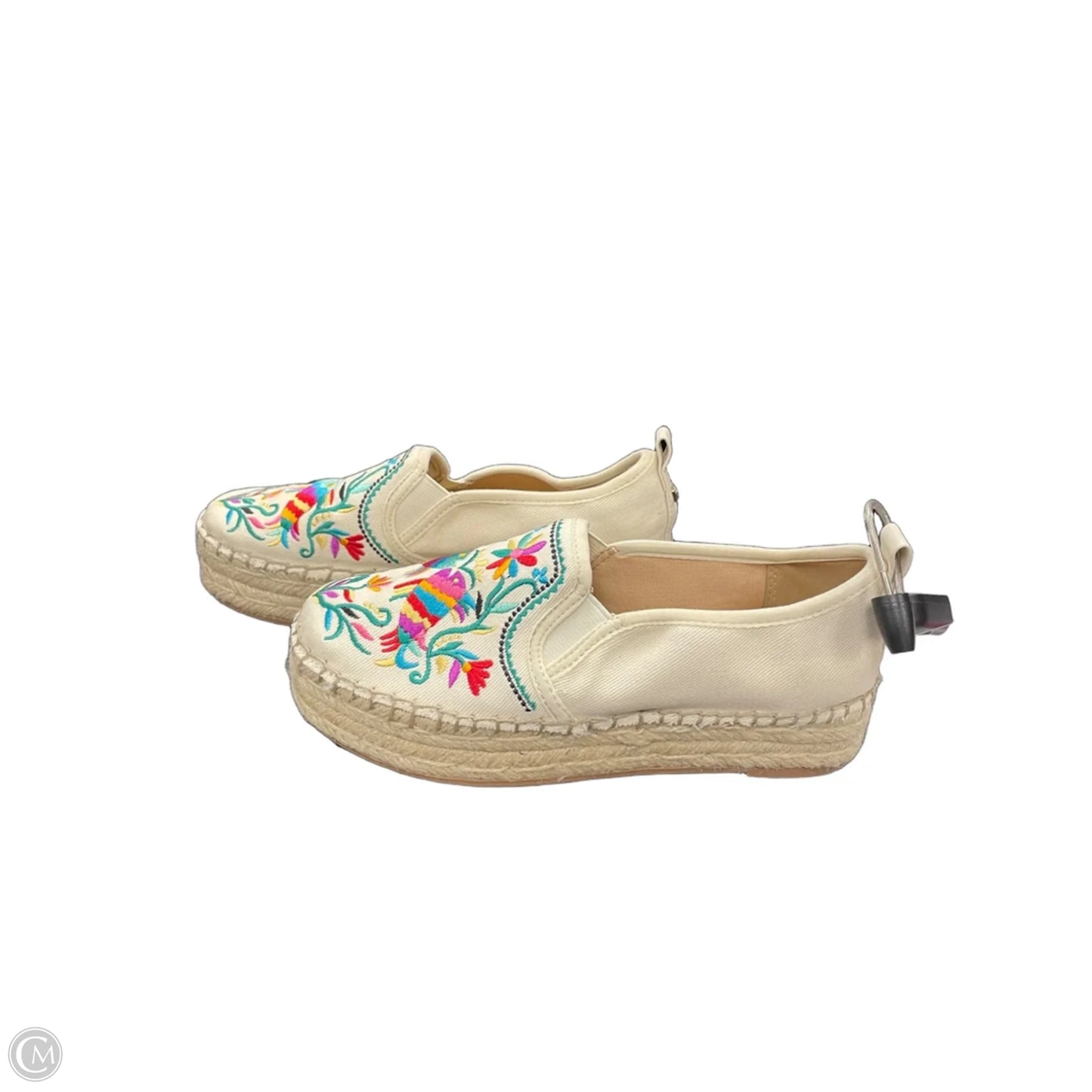Shoes Heels Platform By Sam Edelman In Cream & Green, Size: 6