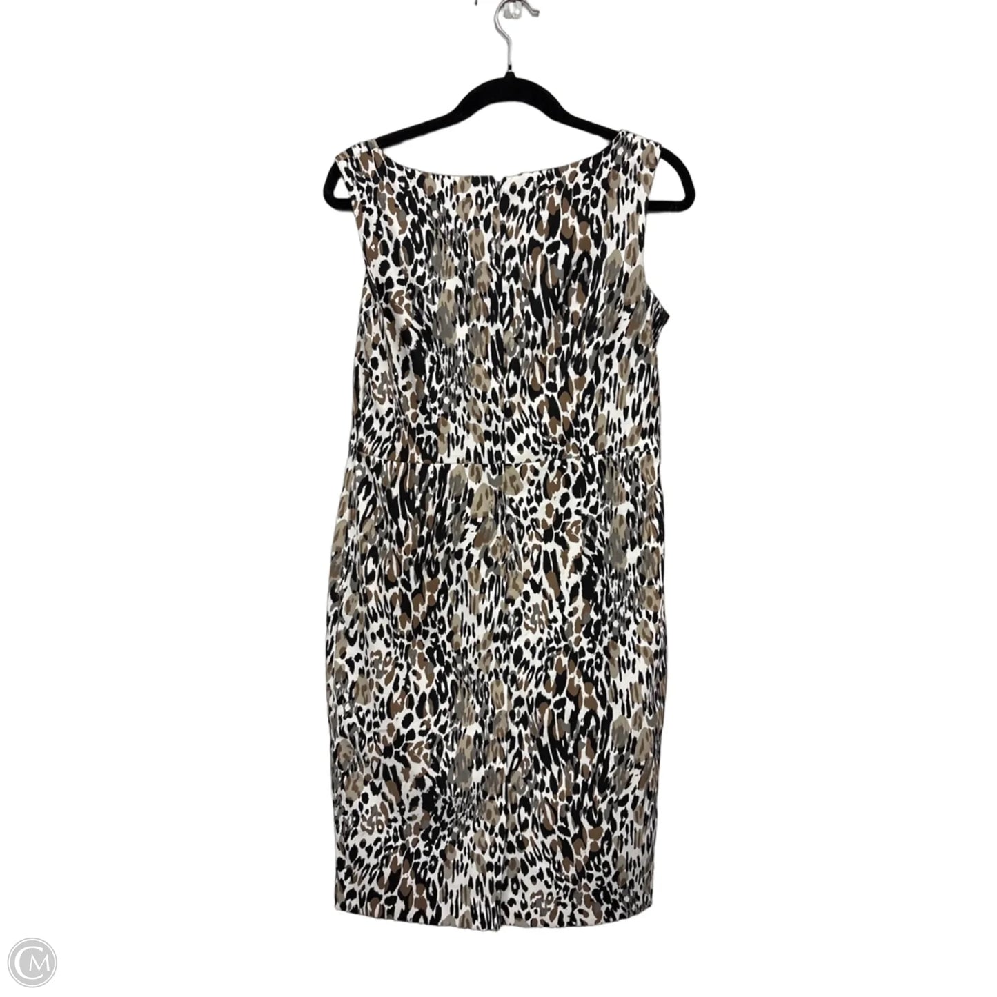Dress Casual Midi By Kasper In Black & Brown, Size: 8