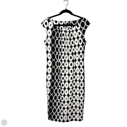 Dress Casual Midi By Clothes Mentor In Black & White, Size: 8