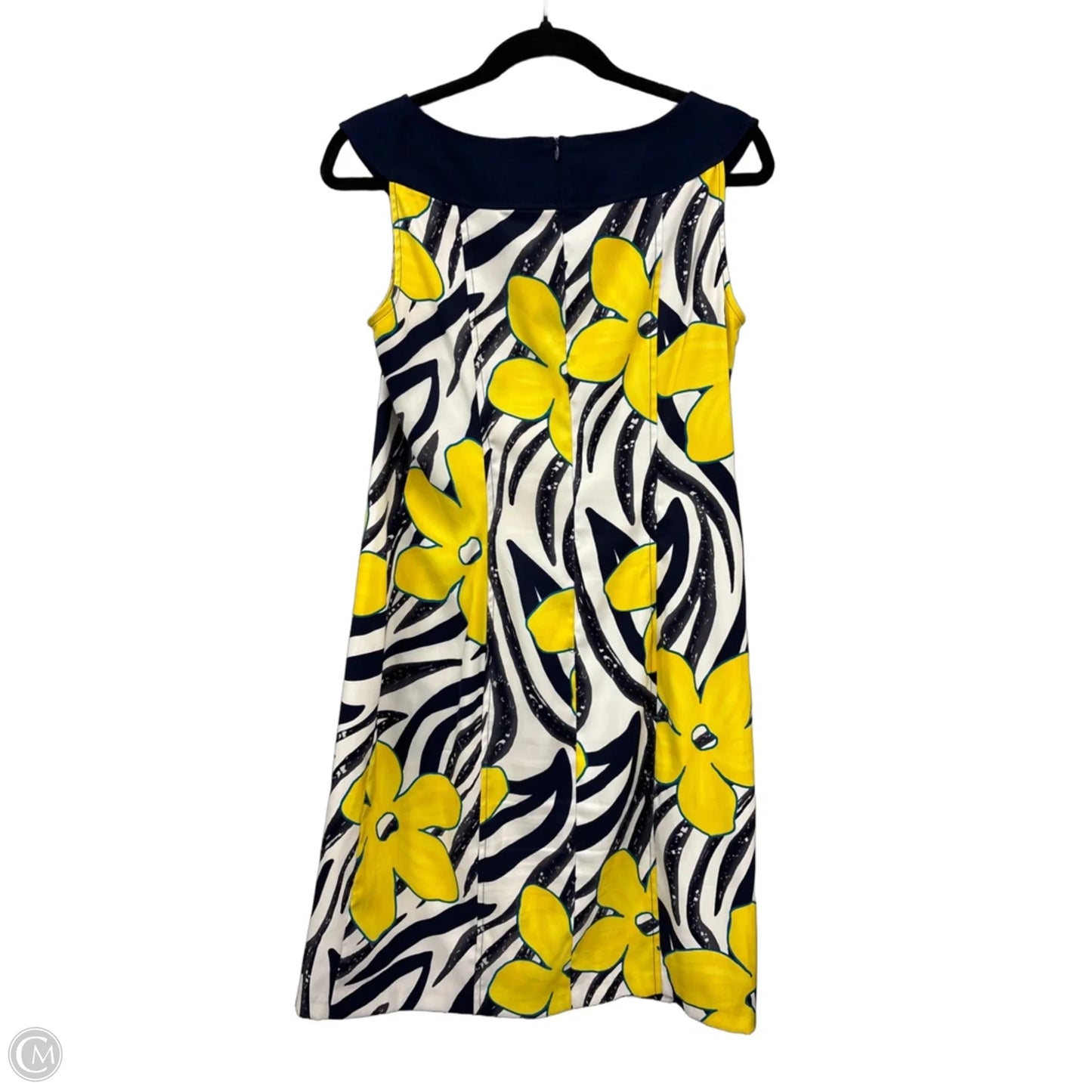 Dress Casual Short By Kim Rogers In Blue & Yellow, Size: 10