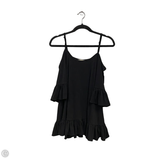 Blouse Short Sleeve By Michael By Michael Kors In Black, Size: M