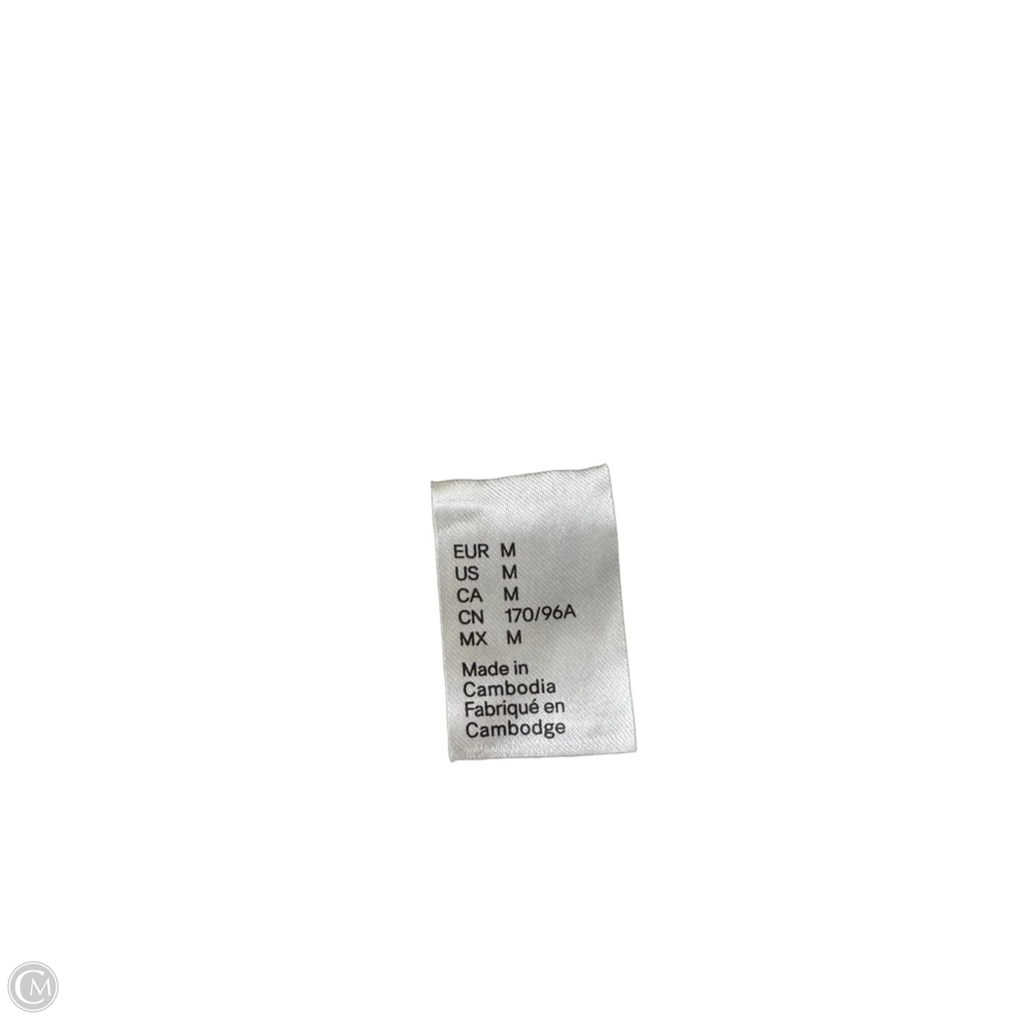Top Short Sleeve By H&m In Cream, Size: M