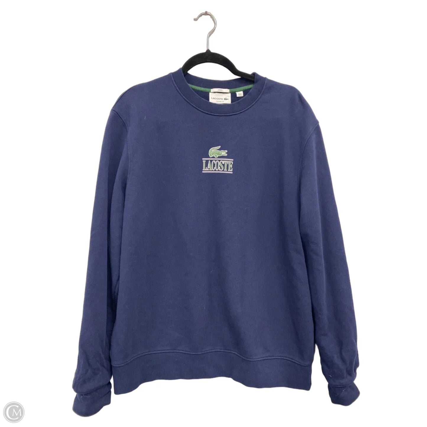 Sweatshirt Crewneck By Lacoste In Blue, Size: Xl