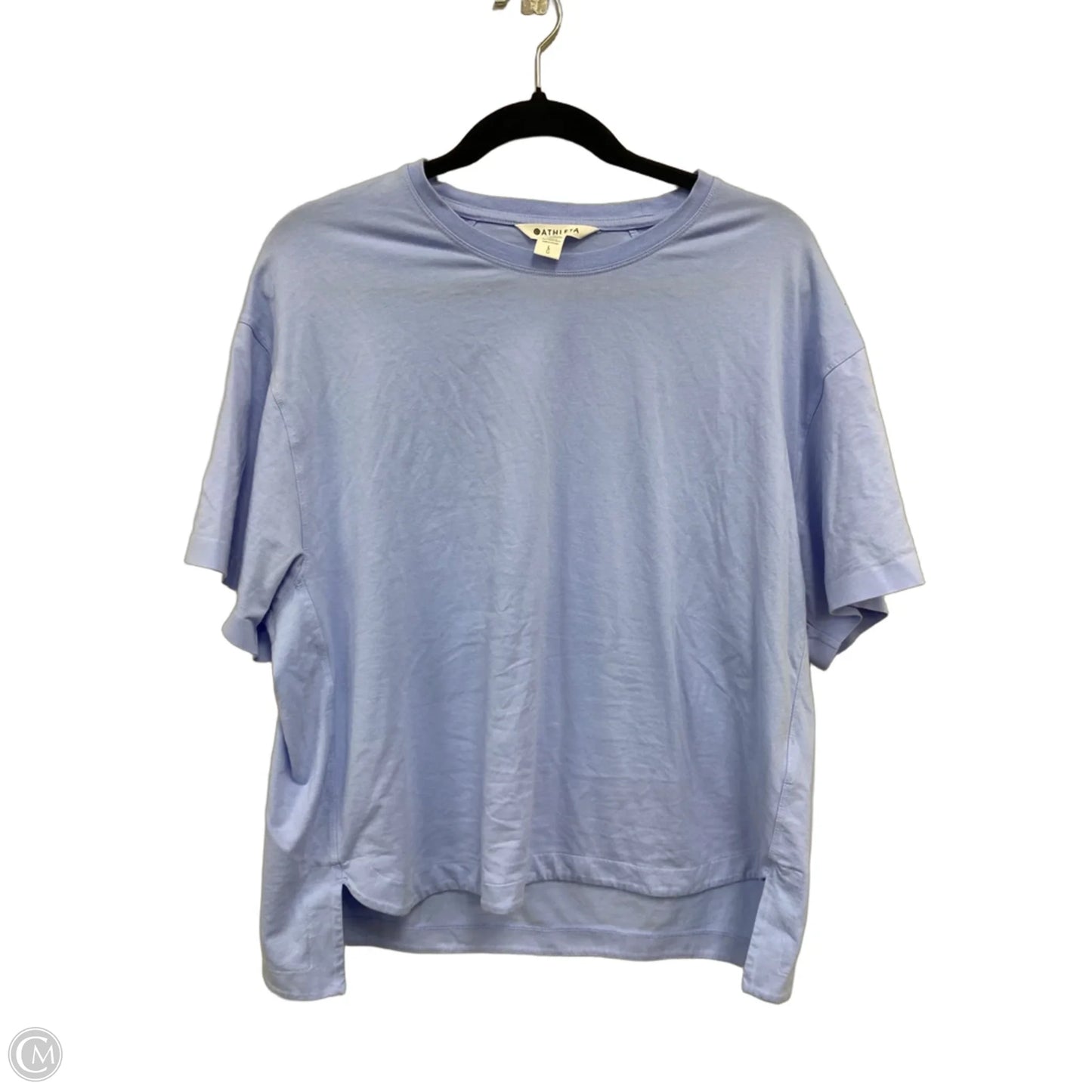 Athletic Top Short Sleeve By Athleta In Blue, Size: L