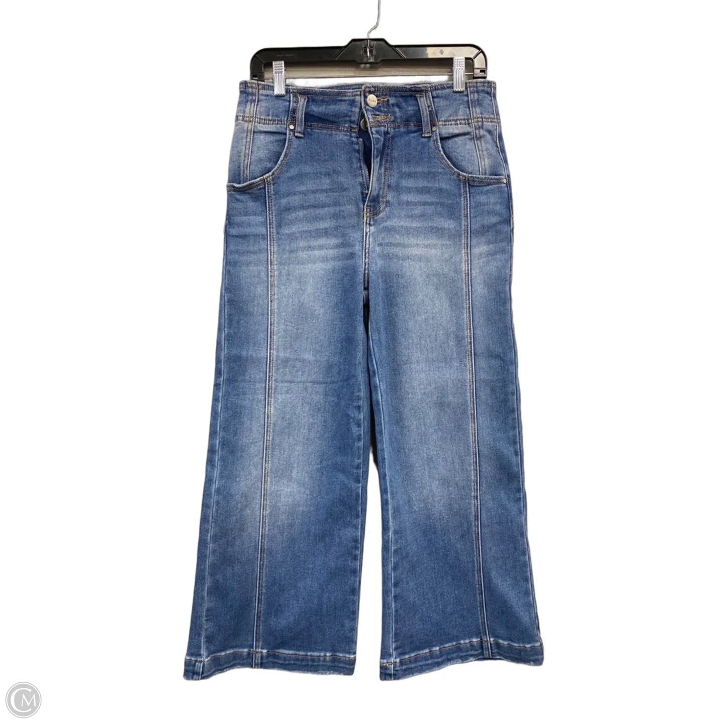 Jeans Wide Leg By Risen In Blue, Size: 4