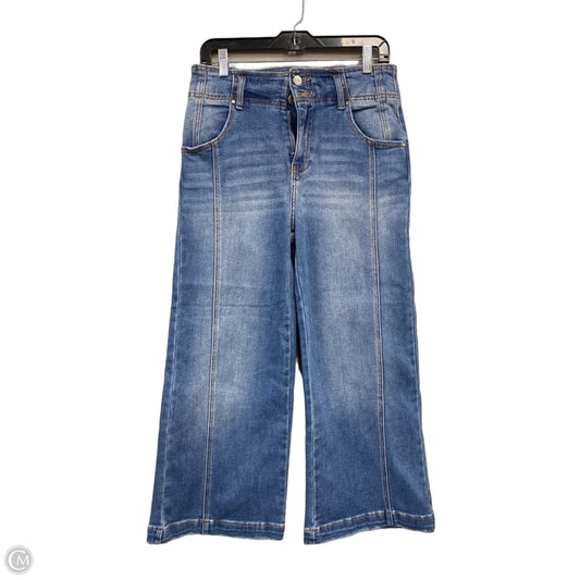 Jeans Wide Leg By Risen In Blue, Size: 4