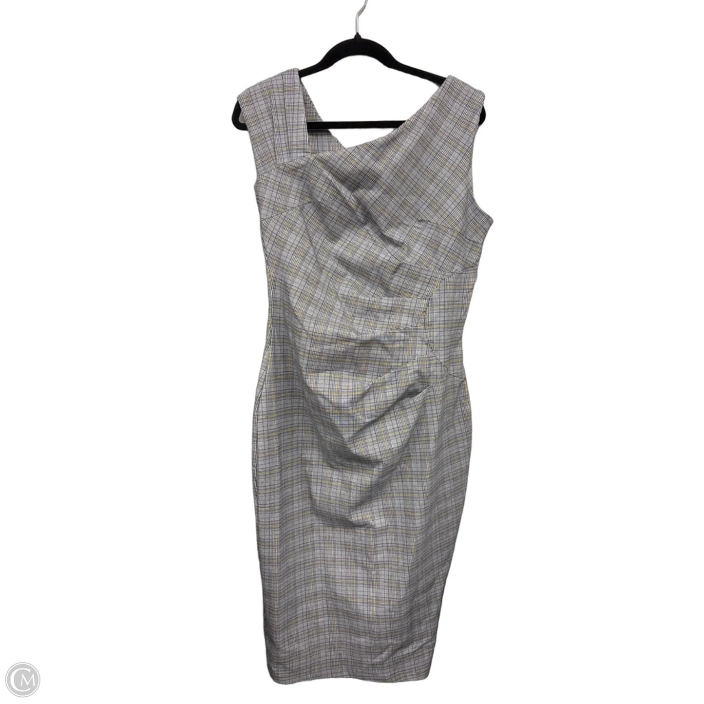 Dress Casual Midi By Clothes Mentor In Black & Yellow, Size: Xl