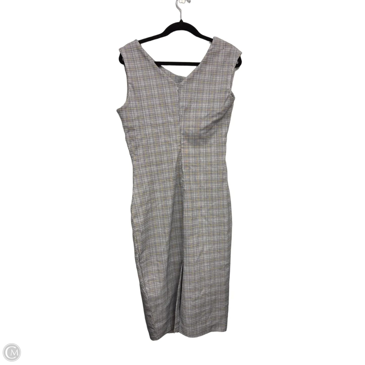 Dress Casual Midi By Clothes Mentor In Black & Yellow, Size: Xl