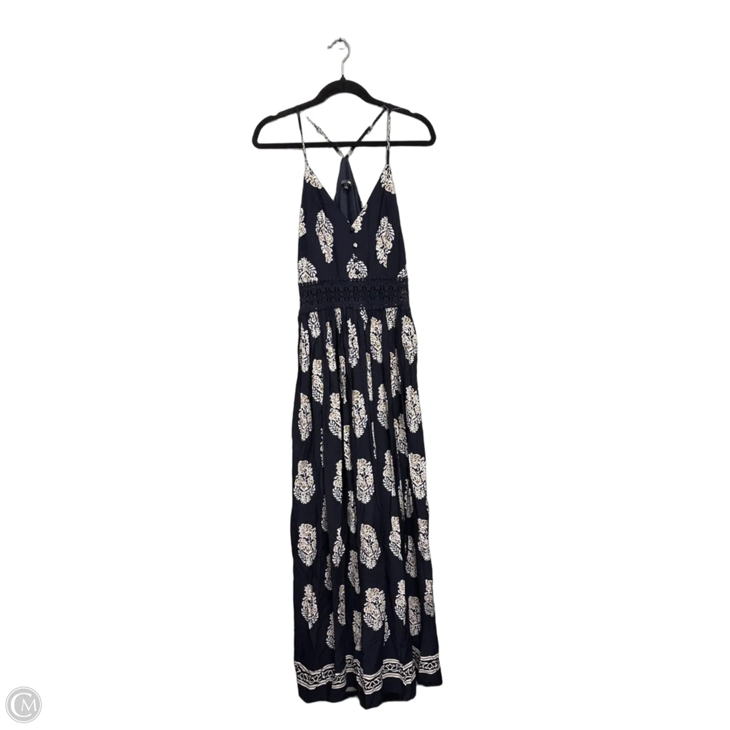 Dress Casual Maxi By Fashion Nova In Blue & Brown, Size: L