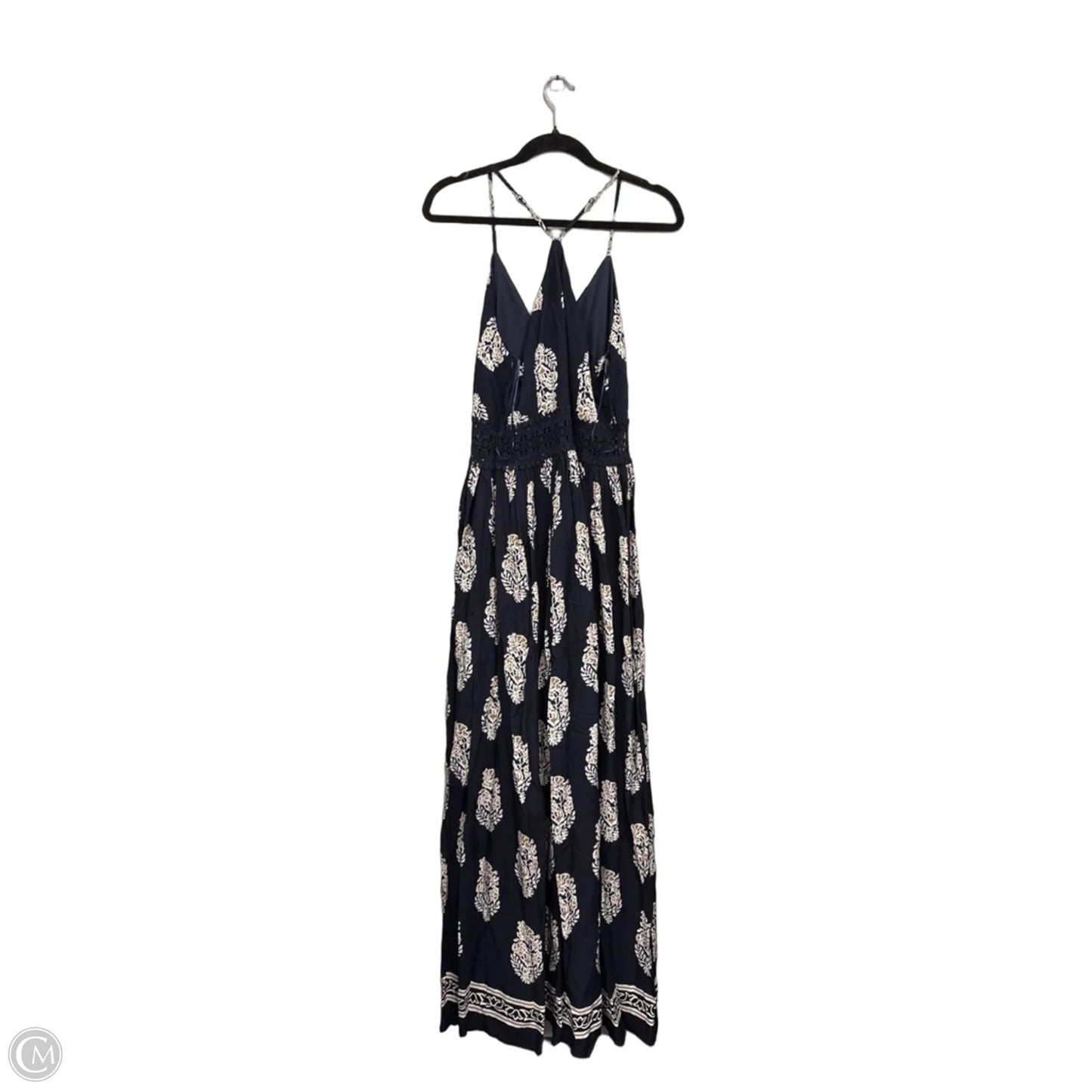 Dress Casual Maxi By Fashion Nova In Blue & Brown, Size: L