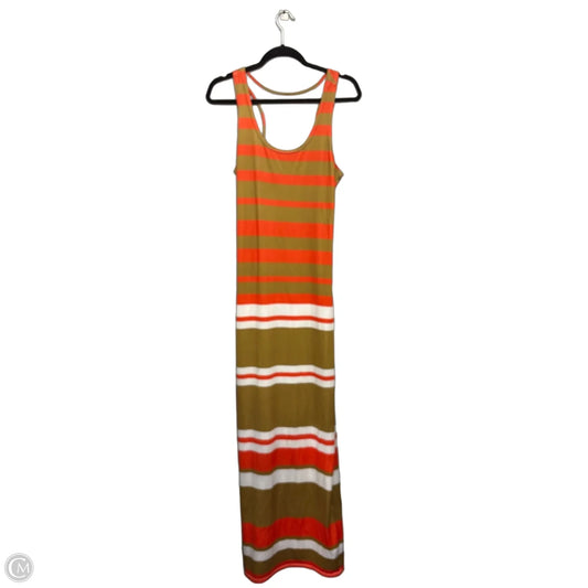 Dress Casual Maxi By Cme In Gold & Orange, Size: Xl