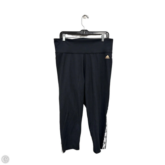Athletic Capris By Adidas In Black, Size: Xl