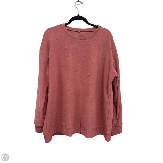 Sweatshirt Crewneck By Clothes Mentor In Red, Size: Xxl