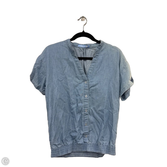 Top Short Sleeve By Clothes Mentor In Blue, Size: M